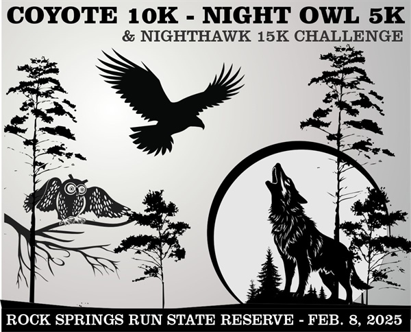 Night Owl 5K - Coyote 10K - Nighthawk 15K Challenge