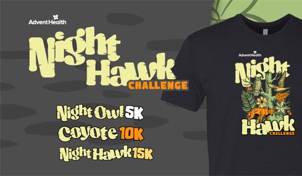 Night Owl 5K - Coyote 10K - Nighthawk 15K Challenge
