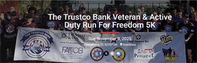 The Trustco Bank Veteran & Active Military Run for Freedom 5K